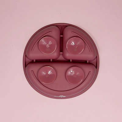 Tányér Hozzátápláláshoz Rózsaszín százszorszép színben