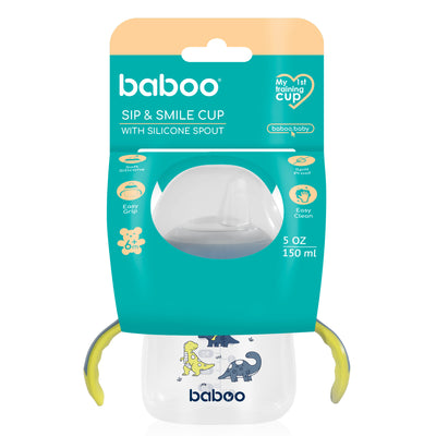 Baboo® szilikon csőrös itatópohár, 150 ml, 6 hó+