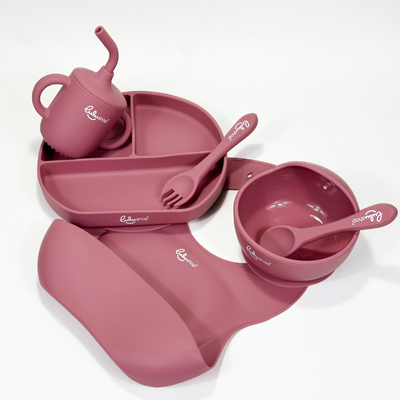 Gentle Bites Étkészlet Hozzátápláláshoz Rózsaszín százszorszép színben