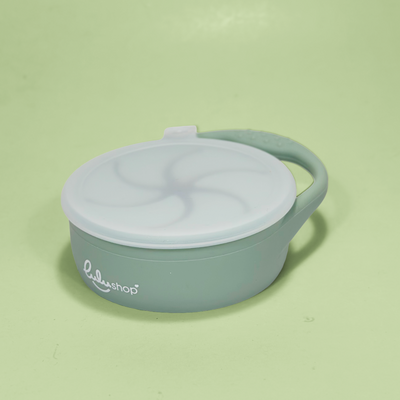 Snack Pohár falatozó fedéllel Erdőzöld színben