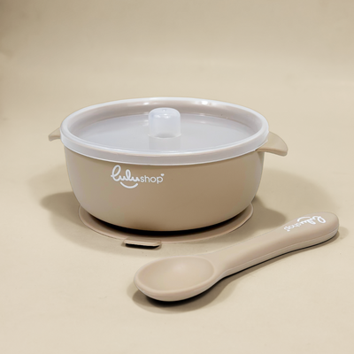 Mini Étkészlet Hozzátápláláshoz Világos Sárgabarack színben