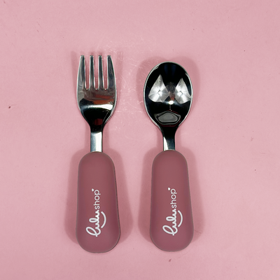 Villa és kanál készlet Rózsaszín százszorszép színben