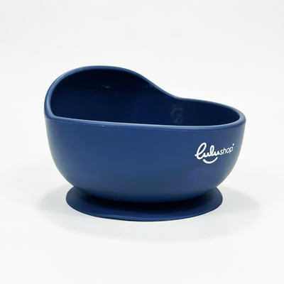 Tálka szívószállal Márványkék színben