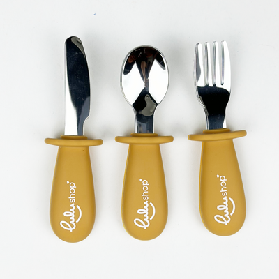 Evőeszköz készlet Karamell színben