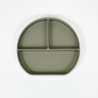 Tányér Hozzátápláláshoz Bambuszzöld színben