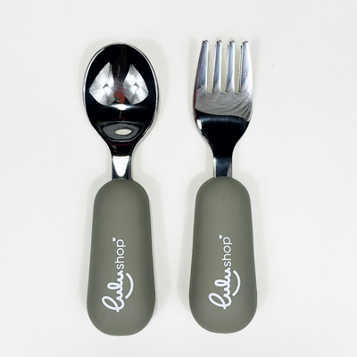 Villa és kanál készlet Erdőzöld színben