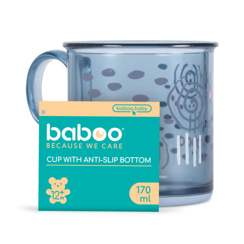 Baboo® Csúszásmentes talpú gyermekpohár, 170 ml