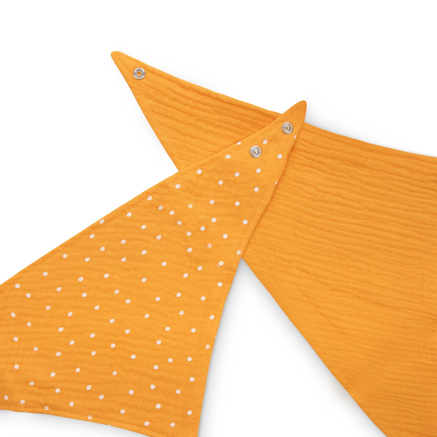 Baboo® dupla rétegű muszlin bandana előke 2 db Narancs