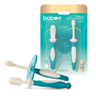 Baboo® fogkefe szett 6+ hónapos kortól Greeny