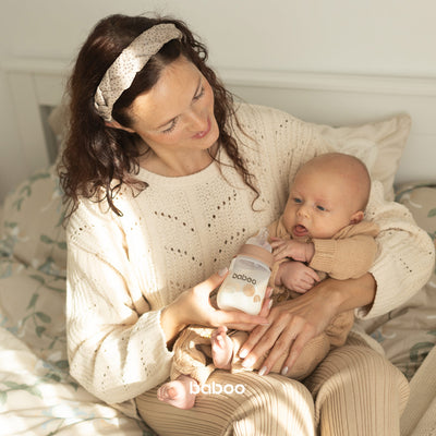 Baboo® antikólikás cumisüveg 180 ml Au Naturale 0+ hónapos kortól