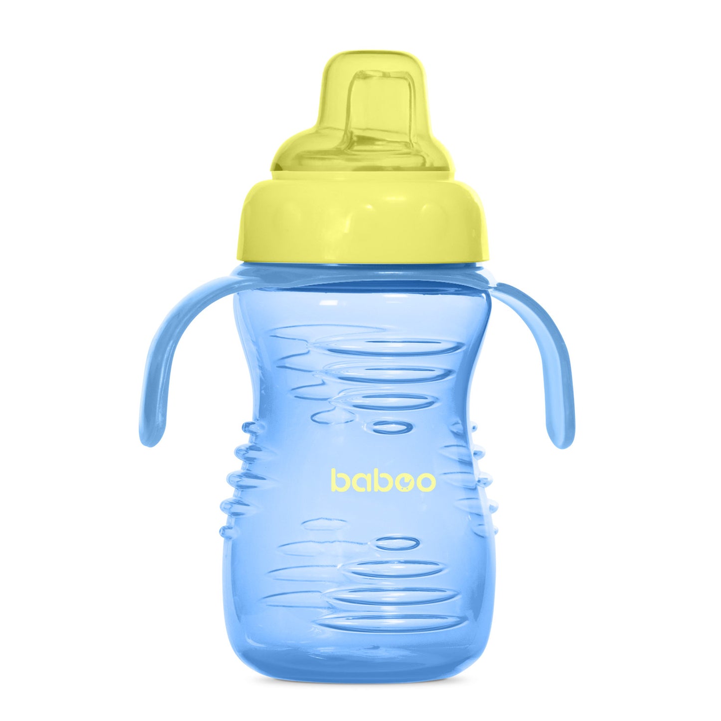 Baboo® szilikon csőrös itatópohár 260 ml Blue 6+ hónapos kortól