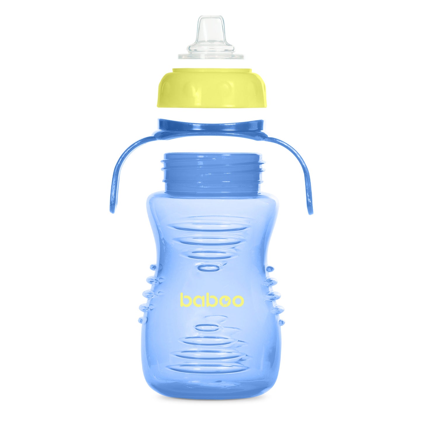 Baboo® szilikon csőrös itatópohár 260 ml Blue 6+ hónapos kortól