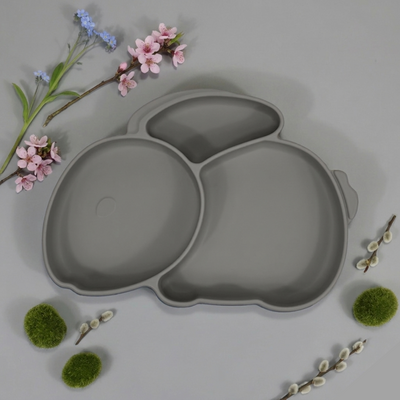 Nyuszi Formájú Tányér Ködszürke színben
