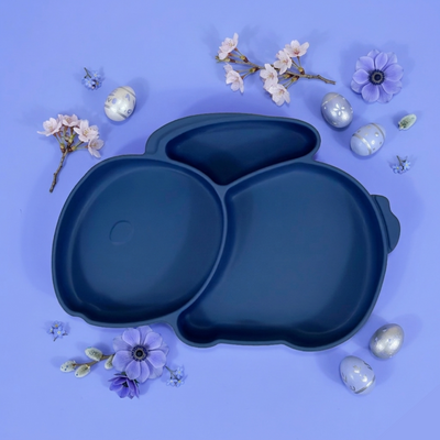 Nyuszi Formájú Tányér Márványkék színben