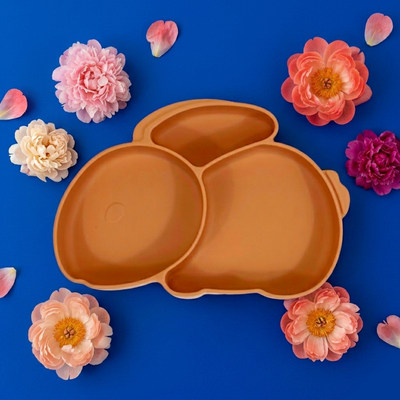 Nyuszi Formájú Tányér Vörös narancs színben