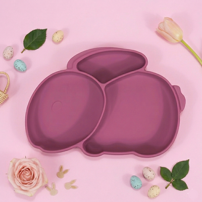 Nyuszi Formájú Tányér Rózsaszín százszorszép színben