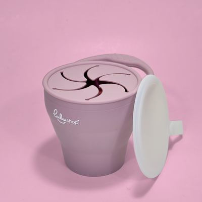 Bögre falatozó fedéllel Rózsaszín százszorszép színben