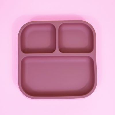 Tányér Hozzátápláláshoz Rózsaszín százszorszép színben