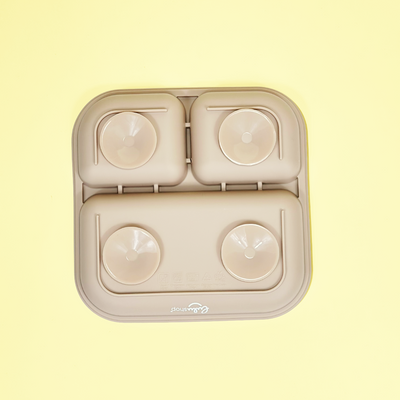 Tányér Hozzátápláláshoz Világos sárgabarack színben