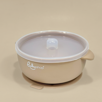 Tálka fedéllel Világos sárgabarack színben