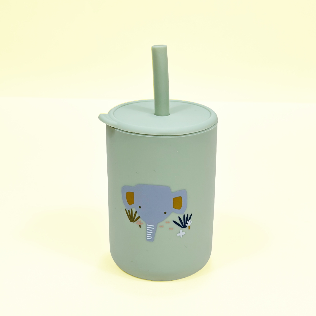 Szilikon Szívószálas Pohár Babáknak és Gyerekeknek 150 ml