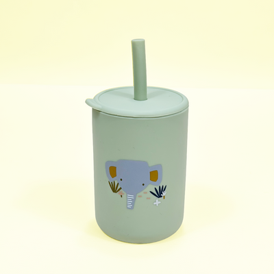 Szilikon Szívószálas Pohár Babáknak és Gyerekeknek 150 ml