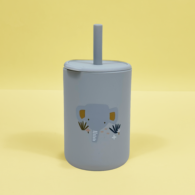 Szilikon Szívószálas Pohár Babáknak és Gyerekeknek 150 ml