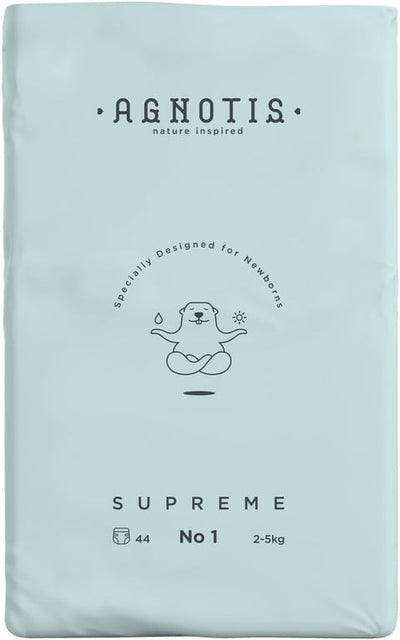 Agnotis® Supreme hipoallergén pelenka, 1-es méret (2–5 kg), 44 db
