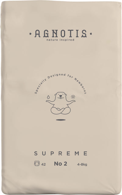 Agnotis® Supreme hipoallergén pelenka, 2-es méret (4–8 kg), 42 db