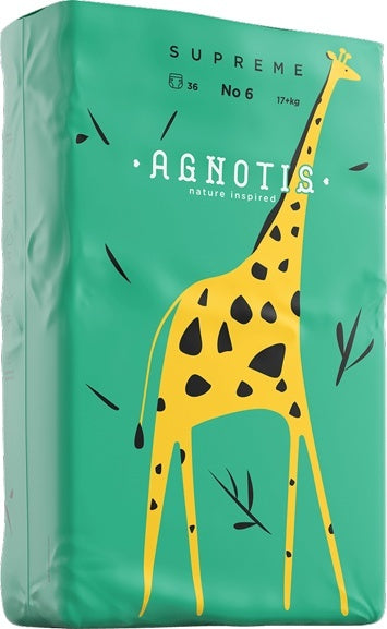 Agnotis® Supreme hipoallergén pelenka, 6-os méret (17+ kg), 36 db