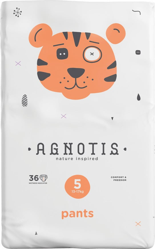 Agnotis® Hipoallergén bugyipelenka, 5-ös méret (13–17 kg), 36 db
